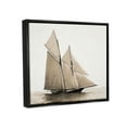 thumbnail image 4 of Stupell Industries Vintage Sailboat Photography Transportation Photography Black Floater Framed Canvas Art Print Wall Art, 21 x 17, 4 of 10