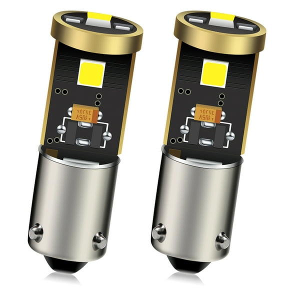 Ruiandsion LED BAY9S Bulb BAY9S White DC 12-24V 3030 for Map License Lights (2-Pack)