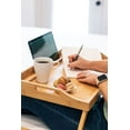 thumbnail image 6 of Rossie Home Bamboo Bed Tray / Lap Desk with Phone Holder, Medium, Natural, 6 of 6