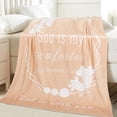 thumbnail image 2 of God is My Comforter Blanket - Scripture Blanket with Healing Caring Faith Prayer Religious Gifts for Women Christian Bible Verse Throw Blanket (God Beige, 60 X 80 Inches), 2 of 6