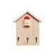 thumbnail image 1 of Forma de casa de madera montado en la pared para llavero con 3 ganchos estante decorativo para colgador de llaves para cocina de entrada oficina hogar Feliz Sencillez, 1 of 5
