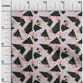 thumbnail image 1 of oneOone Viscose Jersey Pale Pink Fabric Geometric & Rose Floral Quilting Supplies Print Sewing Fabric By The Yard 60 Inch Wide, 1 of 5