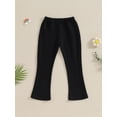 thumbnail image 2 of Suealasg Little Girls Flared Pants 3T 4T 5T 6T Kids Girl Trendy Bell Bottoms Pants Spring Fall Casual Elastic Waisted Long Pants for Children Girls, 2 of 7