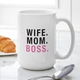 thumbnail image 6 of CafePress - Wife Mom Boss Mug - 15 oz Ceramic Large White Novelty Mug, 6 of 6