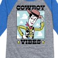 thumbnail image 3 of Toy Story 4 - Cowboy Vibes - Toddler & Youth Raglan Graphic T-Shirt, 3 of 4