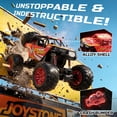thumbnail image 3 of Metal Car Large 1:8 Scale 4WD Remote Control Monster Truck with 2 Batteries Toys Gifts for Kids Adults 2.4Ghz All Terrain Off-Road Vehicle, 3 of 11
