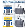 thumbnail image 2 of Travel Duffel Bag for Spirit Airlines Personal Item Bag 18x14x8 Underseat Carry on Cabin Bags Underseat, Expandable Weekend Overnight for Women Men, 2 of 7