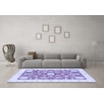 thumbnail image 3 of Ahgly Company Indoor Round Oriental Blue Traditional Area Rugs, 6' Round, 3 of 4