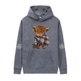 thumbnail image 3 of MHFRRA Sudadera con Capucha Informal de Manga Larga, Suave, Cómoda y Ligera, Estilo Urbano, A La Moda, Deportiva, para Uso Diario Gris, 3 of 3