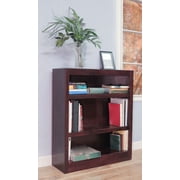Concepts in Wood 3 Shelf Wood Bookcase, 36 inch Tall - Cherry Finish