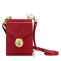 Dteck for Samsung Galaxy Z Flip 5 Case Crossbody Wallet with Zipper Pocket, Premium PU Leather Protective Cover with Lanyard Compatible with Samsung Galaxy Z Flip5 5G,Red