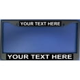 thumbnail image 1 of Personalized Black Background Black License Frame.  Free Screw Caps Included, 1 of 2