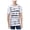 white, variant on Ring Of Fire Mens Dollar Stripe Graphic T-Shirt, White, Large