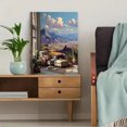 thumbnail image 5 of Wide Abstract Mountain Nature Canvas Print, Minimalist Landscape Art for Office Living Room Bedroom, 5 of 8