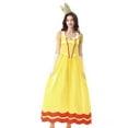 thumbnail image 3 of SWSMCLT Women's Aline Halloween 3 Piece Outfit Acting Halloween Dresses Ankle Dress Breathable Chic Cos Carnival Yellow 10-12, 3 of 5