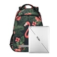thumbnail image 7 of FORMRS Unisex Backpack Elementary School Travel Bookbag with Reflective Stripes, Red Flamingo Pattern, 7 of 7