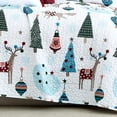 thumbnail image 3 of Southshore Fine Living, Inc. King Christmas Quilt Set, Cute Trees & Reindeer Over Red Plaid Print, 3 of 8