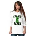 thumbnail image 4 of Business Smurf Boss Chasin Paper Unisex Plus Size Long Sleeve Tee Shirt Brisco Brands 3X, 4 of 5