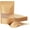 Brown, variant on 100 Pcs 3.5"x5.5" Black Paper Stand Up Pouches, Matte Window Resealable Zipper Bags, Heat Sealable Treat Packaging for Small Business