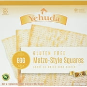 Yehuda Egg Matzo-Style Squares, JMS2Kosher, Gluten Free, 10.5 Ounce (Pack of 12)