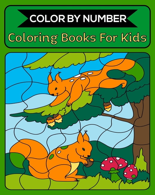 Color By Number Coloring Books For Kids : 50 Unique Color By Number