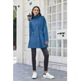 thumbnail image 3 of Zeagoo Rain Jacket for Women Waterproof Raincoat with Hood Lightweight Lined Windbreaker Travel Jacket, 3 of 6
