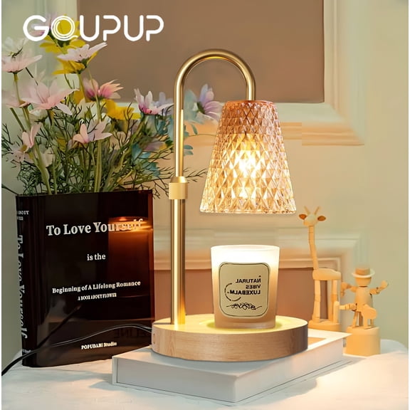 GUPUP Candle Warmer Lamp, House Warming Gifts Dimmable Timer Wax Melt Lamp for Mom Mother's Day Home Decor