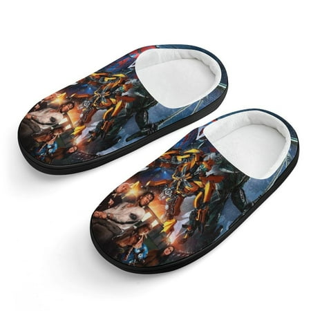 

Transformers Slippers for Kids Cute Soft Plush Anti-slip Fluffy Fuzzy House Slippers Warm Soft Plush Non-Slip Indoor Outdoor Slip-on Shoes for Boys Girls