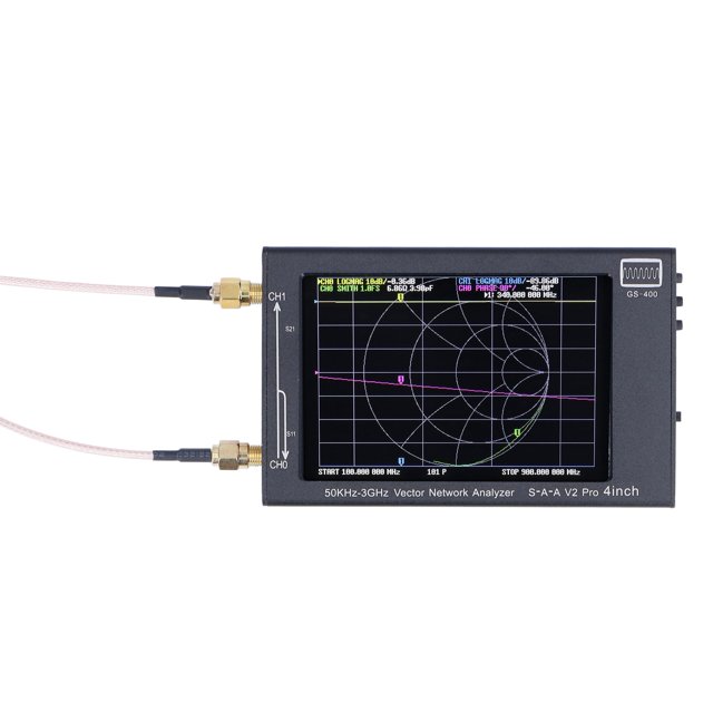 Analizador de red vectorial ANGGREK TFT LCD 4 pulgadas 50 KHz-3 GHz