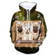 thumbnail image 4 of Sudadera con capucha de bulldog francés con impresión 3D para hombre, suéteres casuales de moda, sudadera con patrón de perro pug, ropa de abrigo de talla grande para hombre, 4 of 5