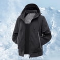 thumbnail image 2 of Fall Jackets for Men, Jacket Mens Rain Outdoor Plain Windbreaker Hiking Raincoats Jogging Breathable Rain Coats Black XXXL, 2 of 6