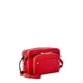 thumbnail image 5 of Time and Tru Women's Megan Multi-Compartment Adjustable Crossbody Handbag Coral Amber, 5 of 5