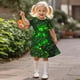 thumbnail image 5 of Niñas Vestido de Día de San Patricio 3-12 Años Niños Niños Verano Casual Cuello Redondo Manga Corta, 5 of 9