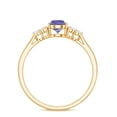 thumbnail image 3 of Rosec Jewels Pear Cut Tanzanite Solitaire Ring with Diamond Accent (1.25 CT, AAA Quality), 18K Yellow Gold, US 13.00, 3 of 9