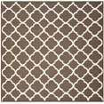 thumbnail image 2 of Safavieh Dhurries Brown Contemporary Rug - Square 7', 2 of 5