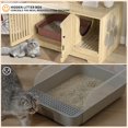 thumbnail image 6 of Cat Litter Box Enclosure, Hidden Cat Litter Box Furniture, Wooden Pet House Cabinet, Cat Washroom for Living Room, Wood, 6 of 10