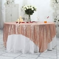 thumbnail image 1 of GFDYREE Sequin Tablecloth, Sequin Table Overlay, Square, 70"x70", Rose Gold, 1 of 6