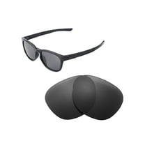 Walleva Black Polarized Replacement Lenses for Oakley Stringer Sunglasses