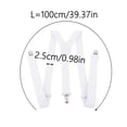 thumbnail image 3 of Fashion British Style Solid Color Y-Shaped Suspenders for Women, Adjustable Elastic Band with Metal Clip On Braces, 3 of 4