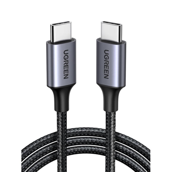 Cable USB C UGREEN Negro 60W PD Carga Rápida 0.5M Compatible con iPhone y Galaxy