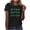 Multicolor-B, variant on Women's St. Patrick's Day Graphic Print Crew Neck Short Sleeve Top - Casual Irish Holiday T-Shirt, Trendy Shamrock Plaid Print Tee Green 4XL