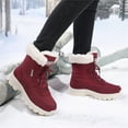 thumbnail image 6 of YOURDIARY Women Winter Snow Boots Ladies Warm Fur Lined Ankle Booties Outdoor Water Resistant Furry Shoes, 6 of 8