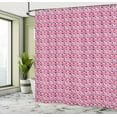thumbnail image 5 of Ambesonne Nautical Shower Curtain, Marine Horizontal Stripes, 69"Wx70"L, Pink Night Blue, 5 of 5