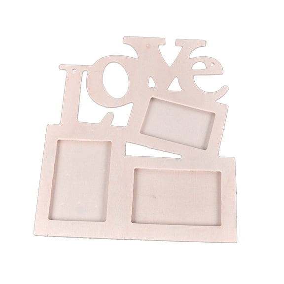 MEIBUTYUP Set of 2 Wooden Photo Frames for Family Pictures, Multi-Hanging Wall and Tabletop Display, Home Decor Accents