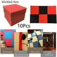 10PCS Acoustic Panels 12 x 12 x 1 Inches Soundproof Acoustic Wall