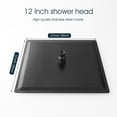 thumbnail image 7 of 1-Spray 12 in. Single Wall Mount Square Fixed Rain Shower Head in Matte Black, 7 of 7