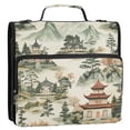 thumbnail image 5 of FORMRS Zipper Binder with Shoulder Strap 2-inch Ring 500 Sheet Capacity File Bag, Green Mountain Pattern, 5 of 5