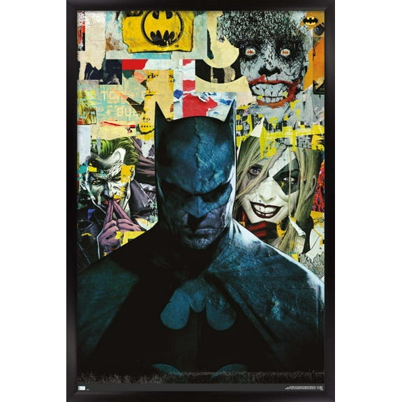 DC Comics Batman - Pictures Wall Poster, 22.375" x 34", Framed