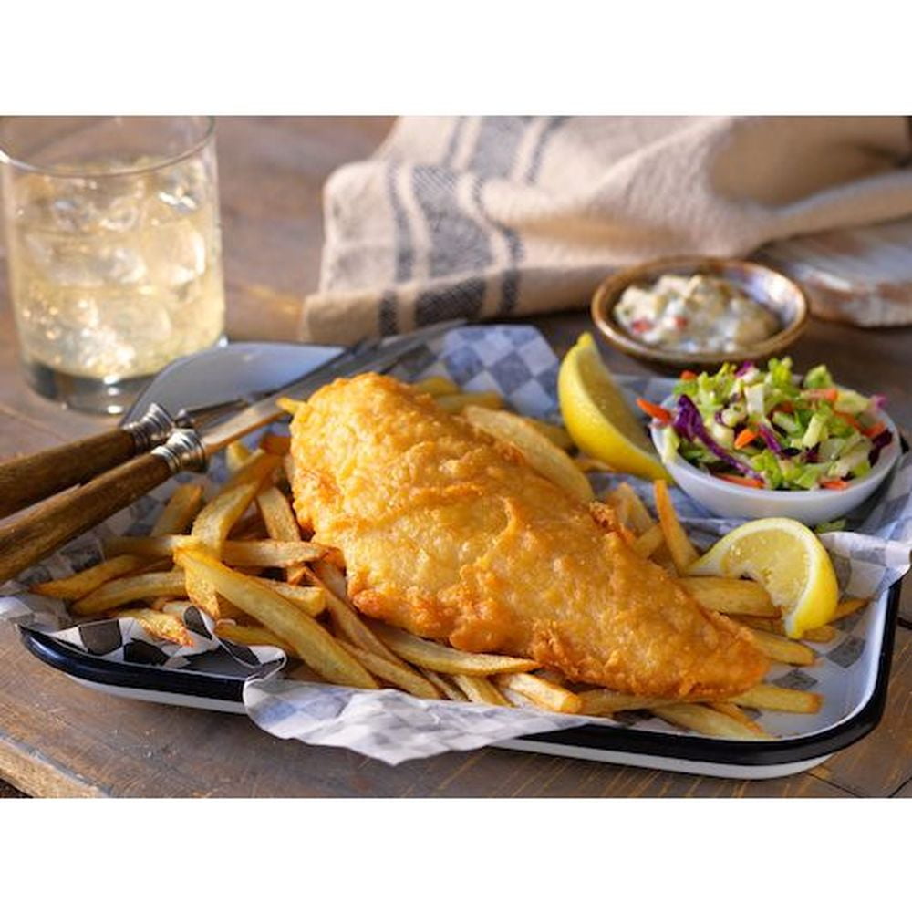 Big Bobs Belly Buster New England Style Batter Pollock Fillet, 8 Ounce of 18-23 Pieces, 10 Pound