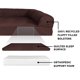 thumbnail image 4 of Furhaven Cama ortopédica para perros grandes con refuerzos extraíbles y funda lavable, para perros de hasta 125 libras - Sofá acolchado - Café, Jumbo Plus/XXL, 4 of 5